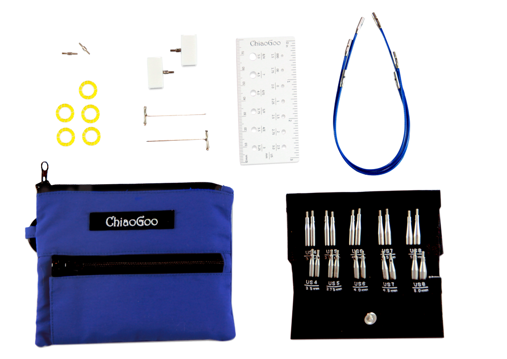 ChiaoGoo Twist Blue Shorties Set