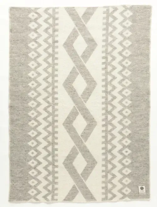 Icelandic Blanket - Grey Fletta #402