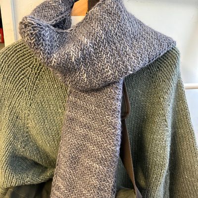 Classic Cashmere Herringbone Scarf