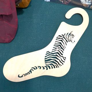 Sock Blocker - Wood - Tiger