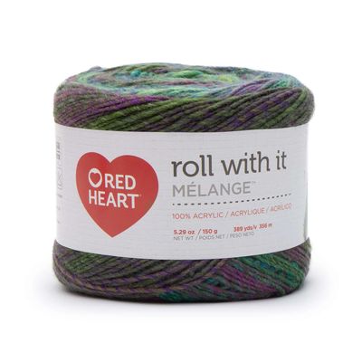 Red Heart Roll with It Melange