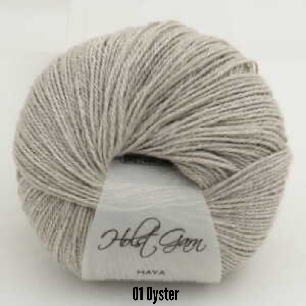 Holst Garn - Haya, Color: 01 Oyster, Size: Fingering