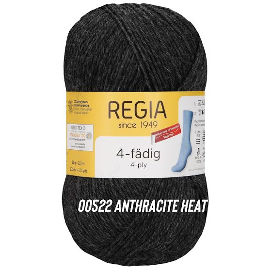 Schachenmayr - Regina 4 Ply, Color: 00522 Anthracite Heat, Weight: Fingering - 4 ply