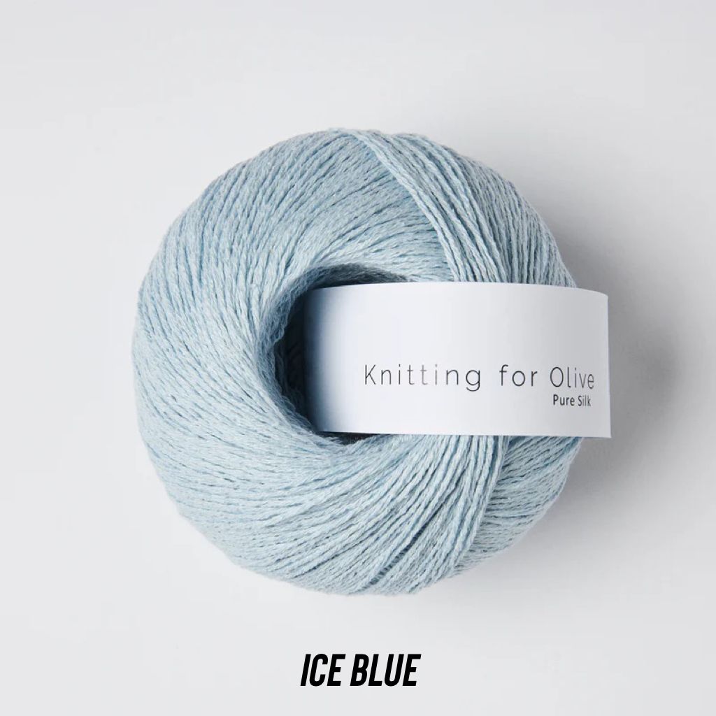 Knitting for Olive - Pure Silk, Color: Ice Blue - Isbla, Weight: Fingering
