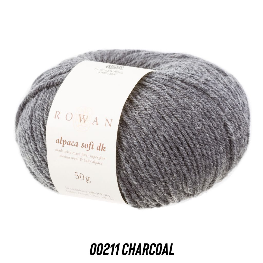 Rowan - Alpaca Soft DK, Color: 00211 Charcoal, Weight: DK