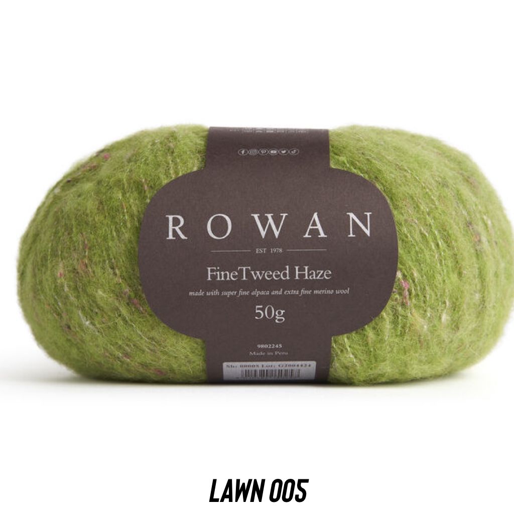 Rowan - Fine Tweed Haze, Color: 00005 Lawn, Size: DK