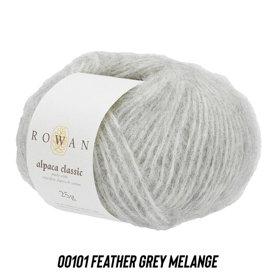 Rowan - Alpaca Classic, Color: 00101 Feather Grey Melange, Weight: DK