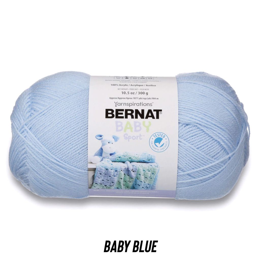 Bernat Baby Big Ball Sport, Color: Baby Blue, Weight: Sport