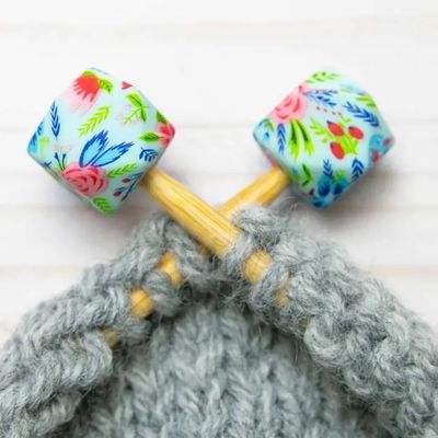 Stitch Stoppers - Blue Floral Hexagon