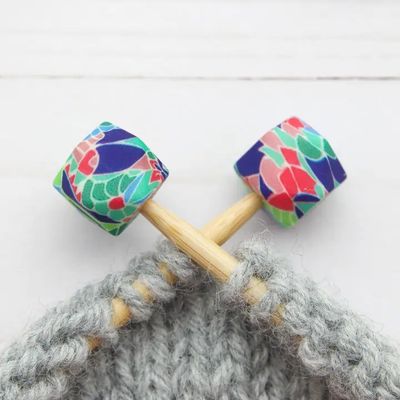 Stitch Stoppers - Blue Botanical Hexagon