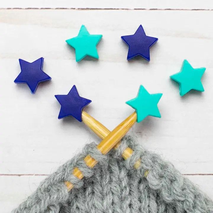 Stitch Stoppers - Blue and Green Stars
