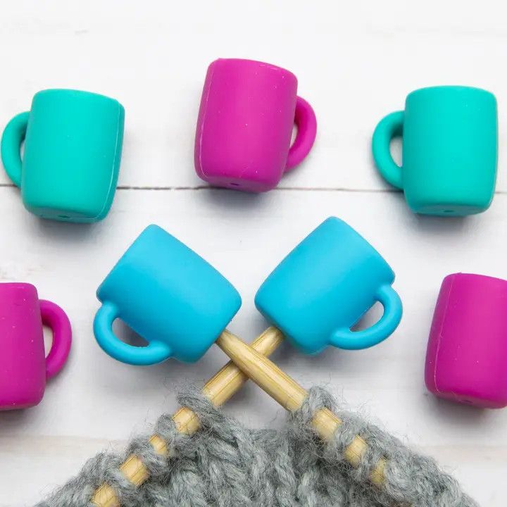 Stitch Stoppers - Colorful Coffee Mugs - Green