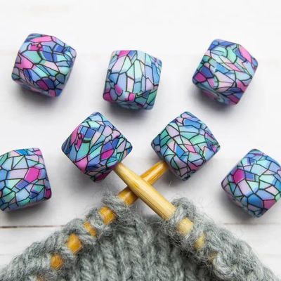 Stitch Stopper - Stained Glass Hexagon