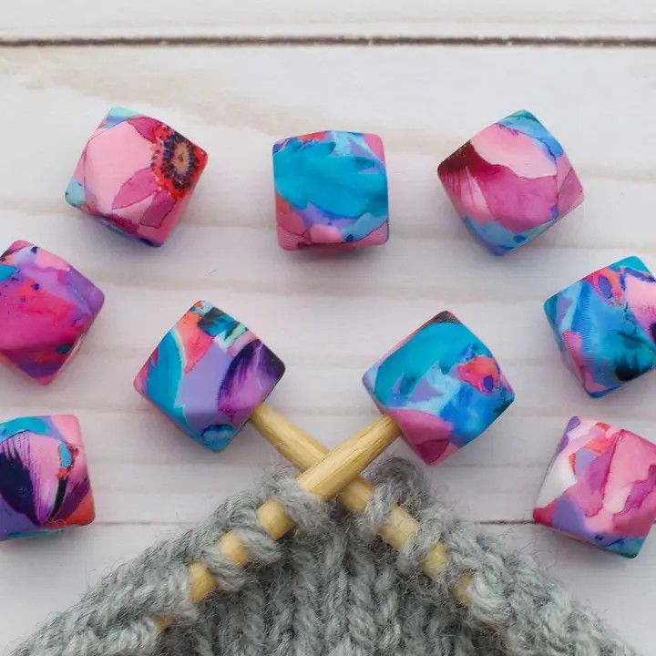 Stitch Stoppers - Bright Floral Hexagon