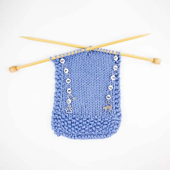 Cat Lovers Odd/Even Knitting Row Counter Set - Medium (up to US needle/H hook)
