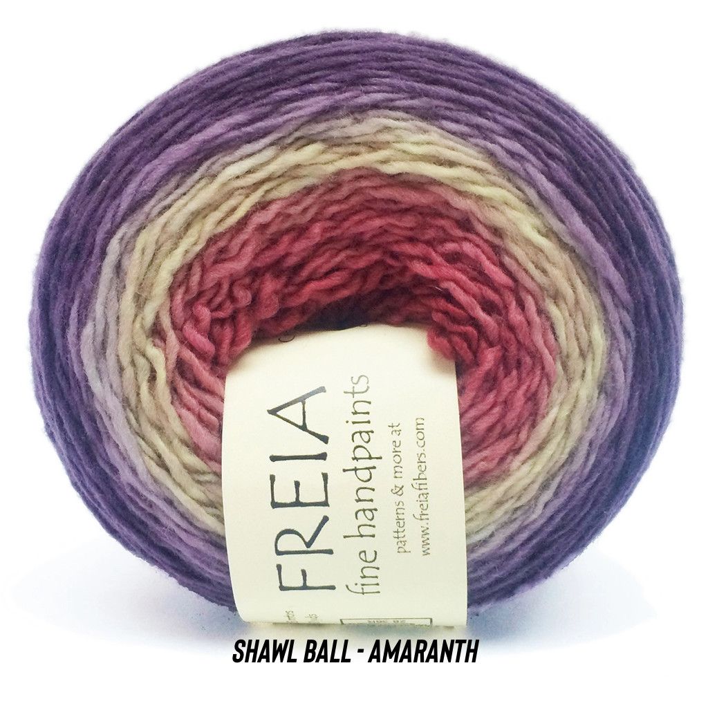 Friea Fine Handpaints -  Shawl Ball, Color: Amaranth, Size: Fingering