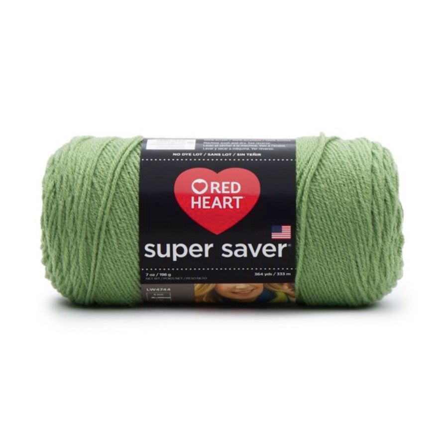 Red Heart Super Saver, Color: Tea Leaf, Weight: Worsted