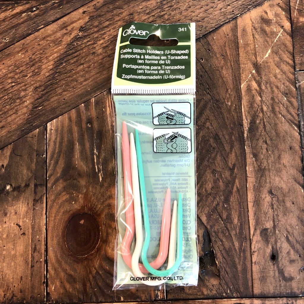 Clover - Cable Stitch Holders Set (U-Shaped), Size: Small/Medium/Large