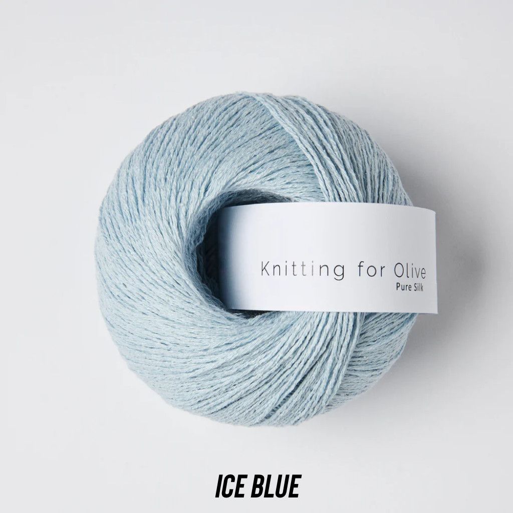 Knitting for Olive - Pure Silk, Color: Ice Blue - Isbla, Weight: Fingering