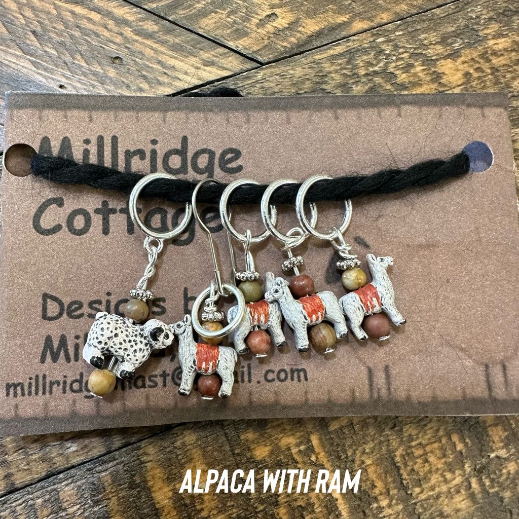 Stitch Markers - Alpaca with Ram