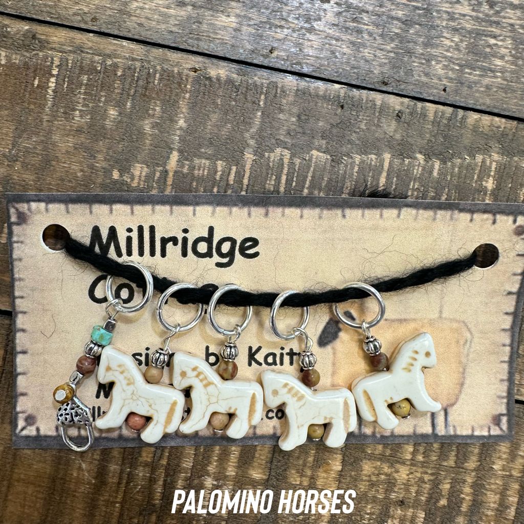 Stitch Marker - Palomino Horses