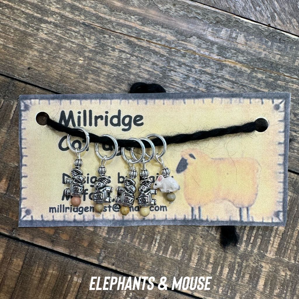 Stitch Marker - Elephants &amp; Mouse