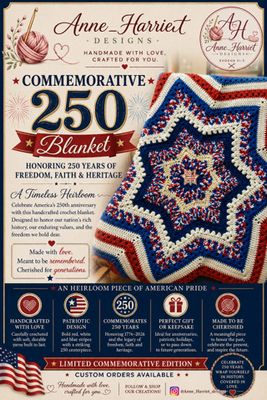 Commemative 250th American Afghan