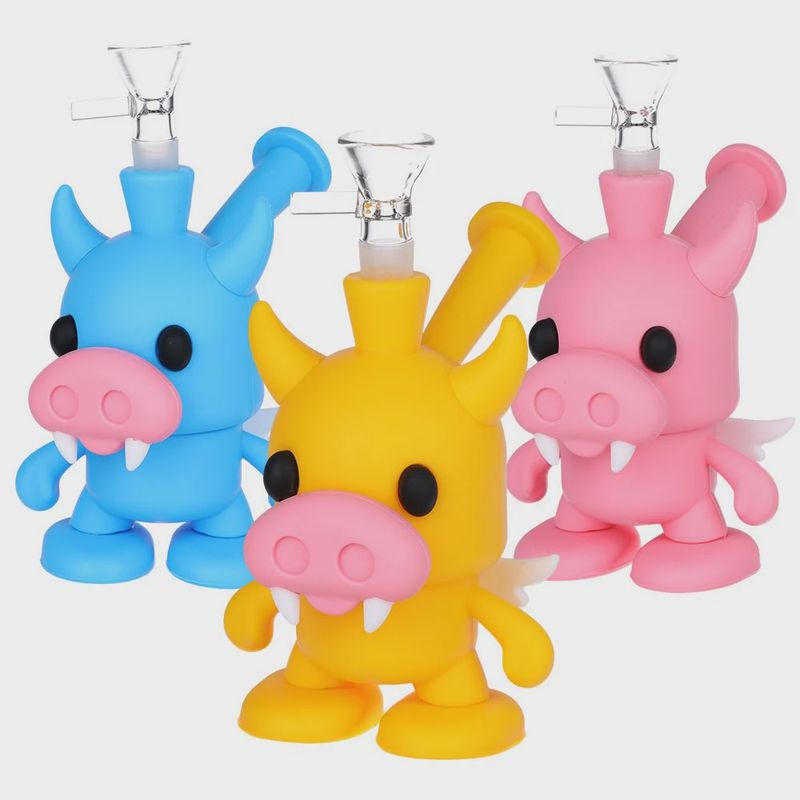 Vampire Cow Silicone Bubbler