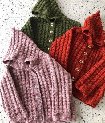 Knitted Jacket with Hood