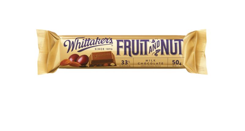 Whittakers Fruit &amp; Nut Bar 50g