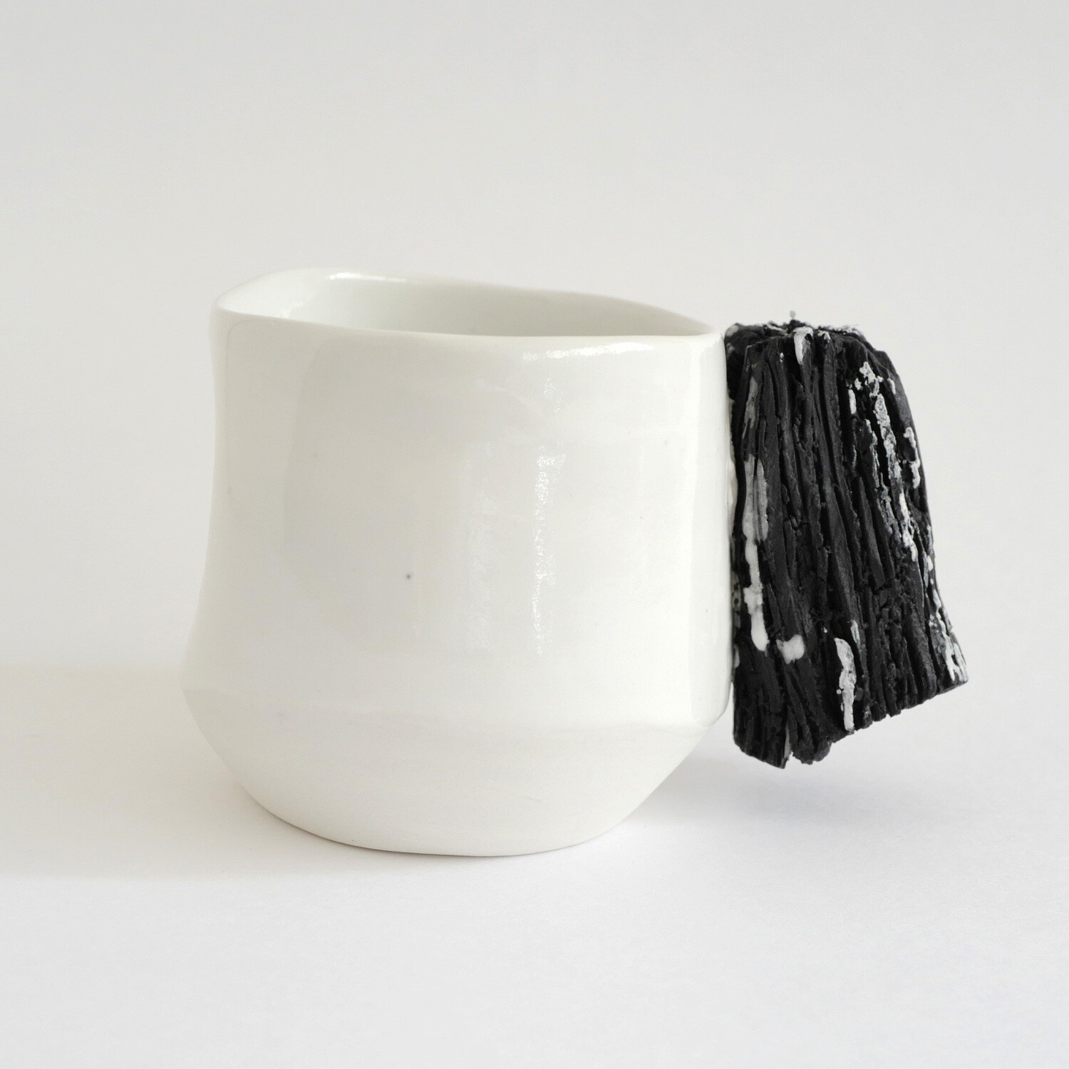 Carbon-based Life - blackandwhite, porcelain, handmade, coffee lovers, gift