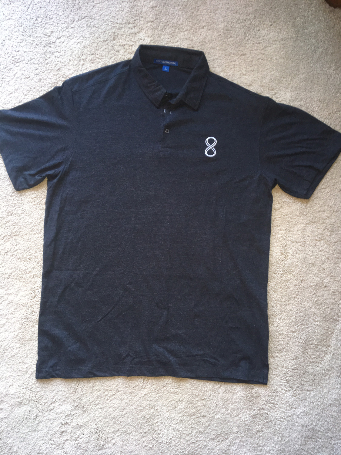 "8" Embroidered Polo Shirt