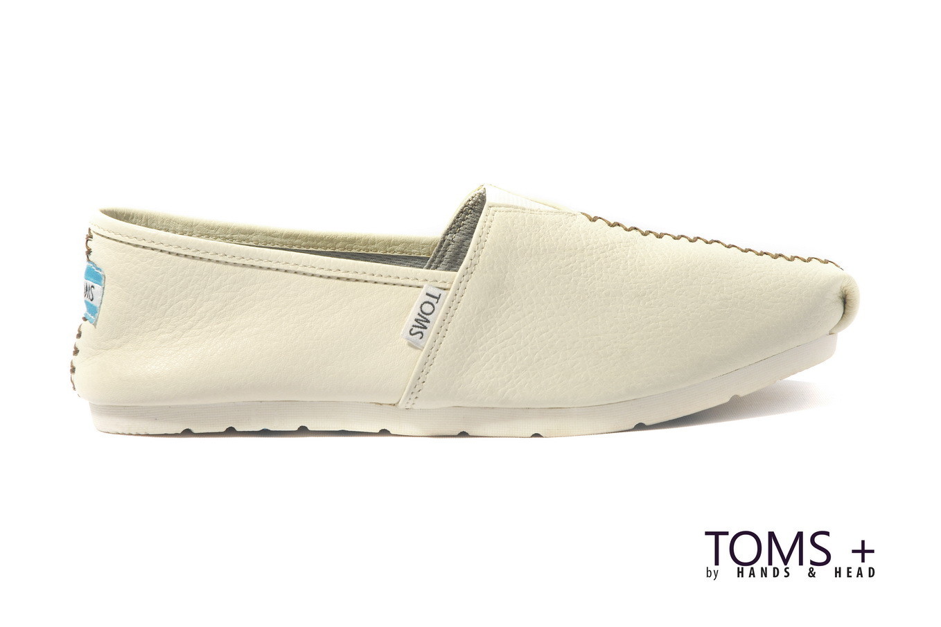 TOMS Plus - Cream White | Leather Slip-On