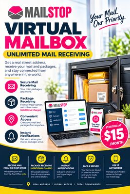 Virtual Mailbox Unlimited Mail Receiving Virtual Mailbox Unlimited Mail Receiving