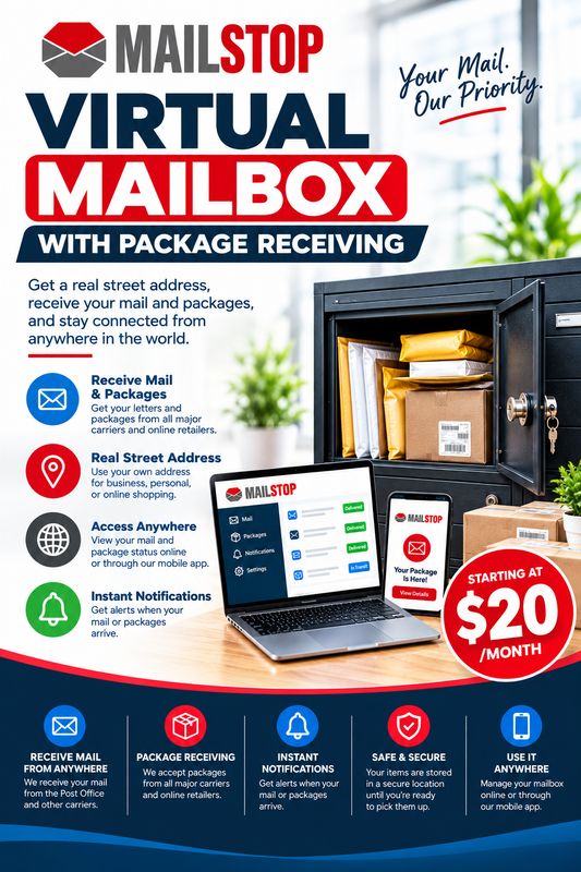 Virtual Mailbox with Package Receiving
