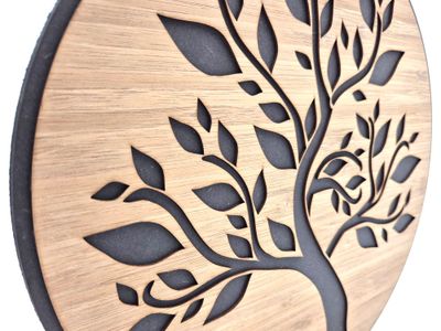 De levensboom staat voor groei, kracht, verbondenheid, en de levenscyclus en is een mooi interieur item.
