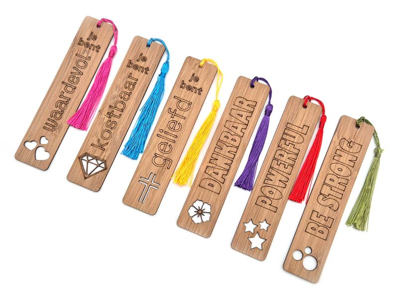 Boekenleggers set van 6 stuks