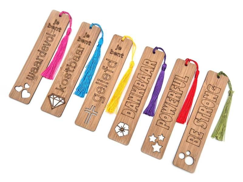Boekenleggers set van 6 stuks
