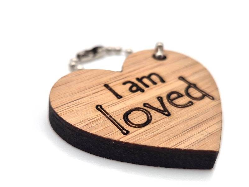 Sleutelhanger I am loved - 3 stuks