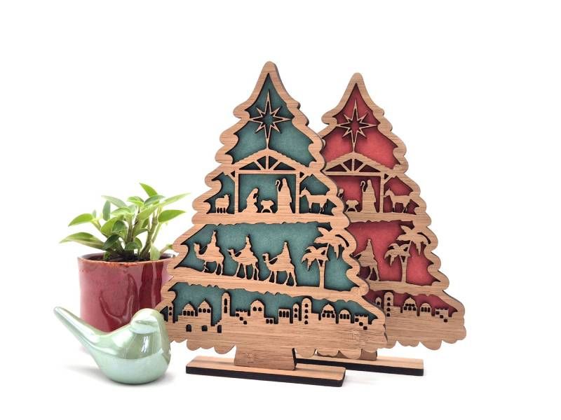 Kerstboom met kerstverhaal
