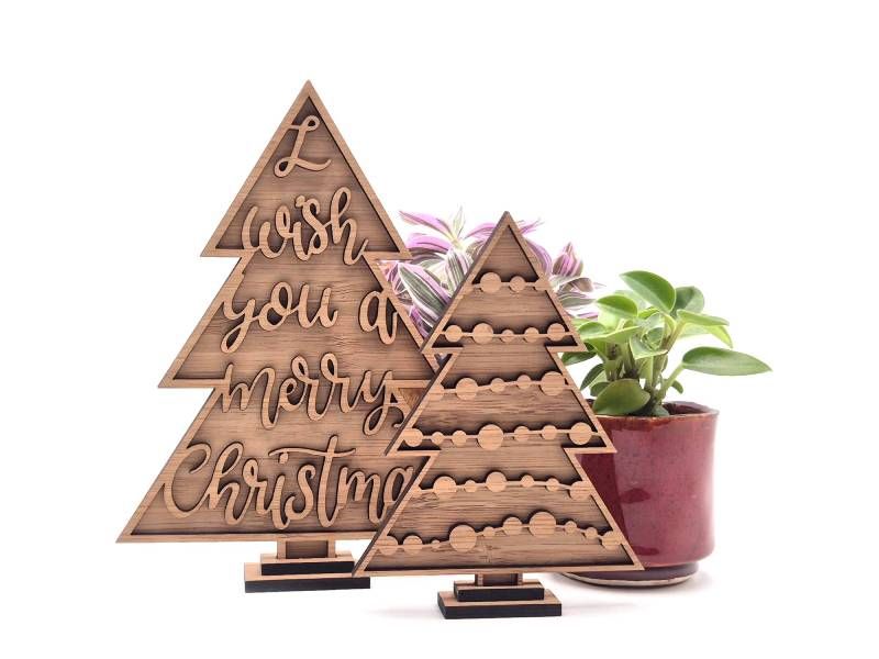 Kerstbomen set van 2
