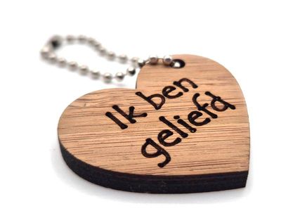 Sleutelhanger Ik ben geliefd - 3 stuks