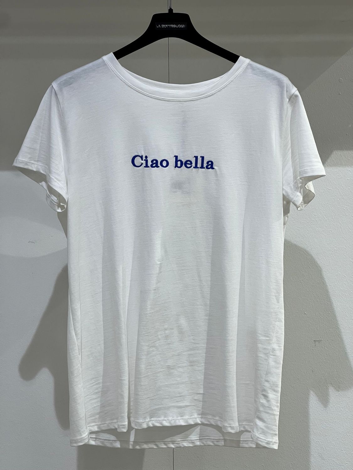 T-Shirt Vicolo "Ciao bella" bianca TAGLIA UNICA