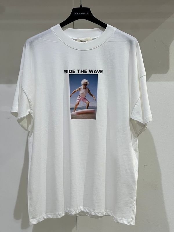 T-Shirt Vicolo "Ride the wave" TAGLIA UNICA
