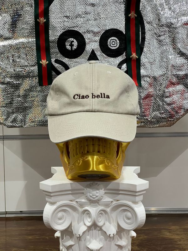 Cappellino Vicolo "Ciao Bella" beige