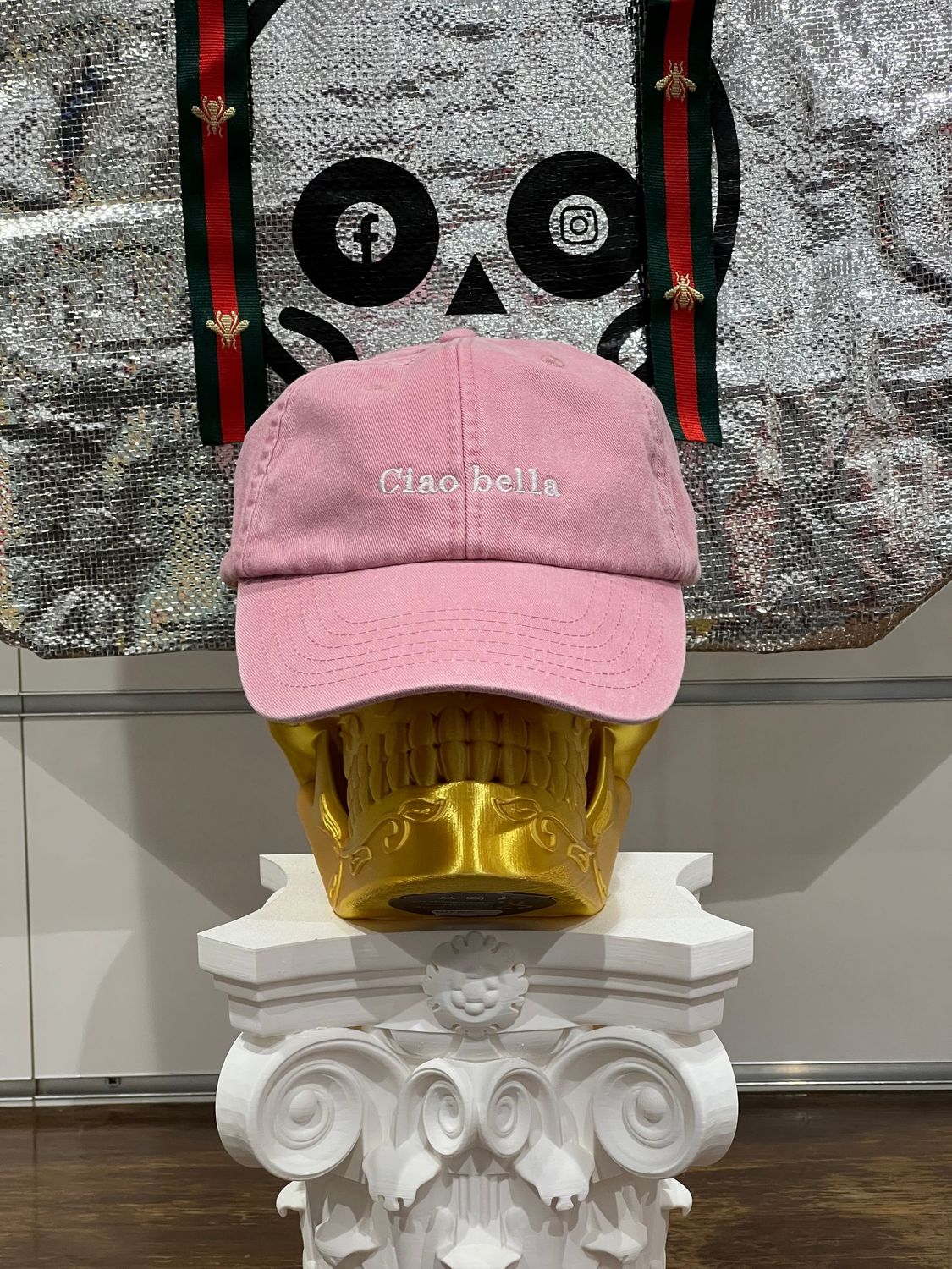 Cappellino Vicolo "Ciao Bella" rosa
