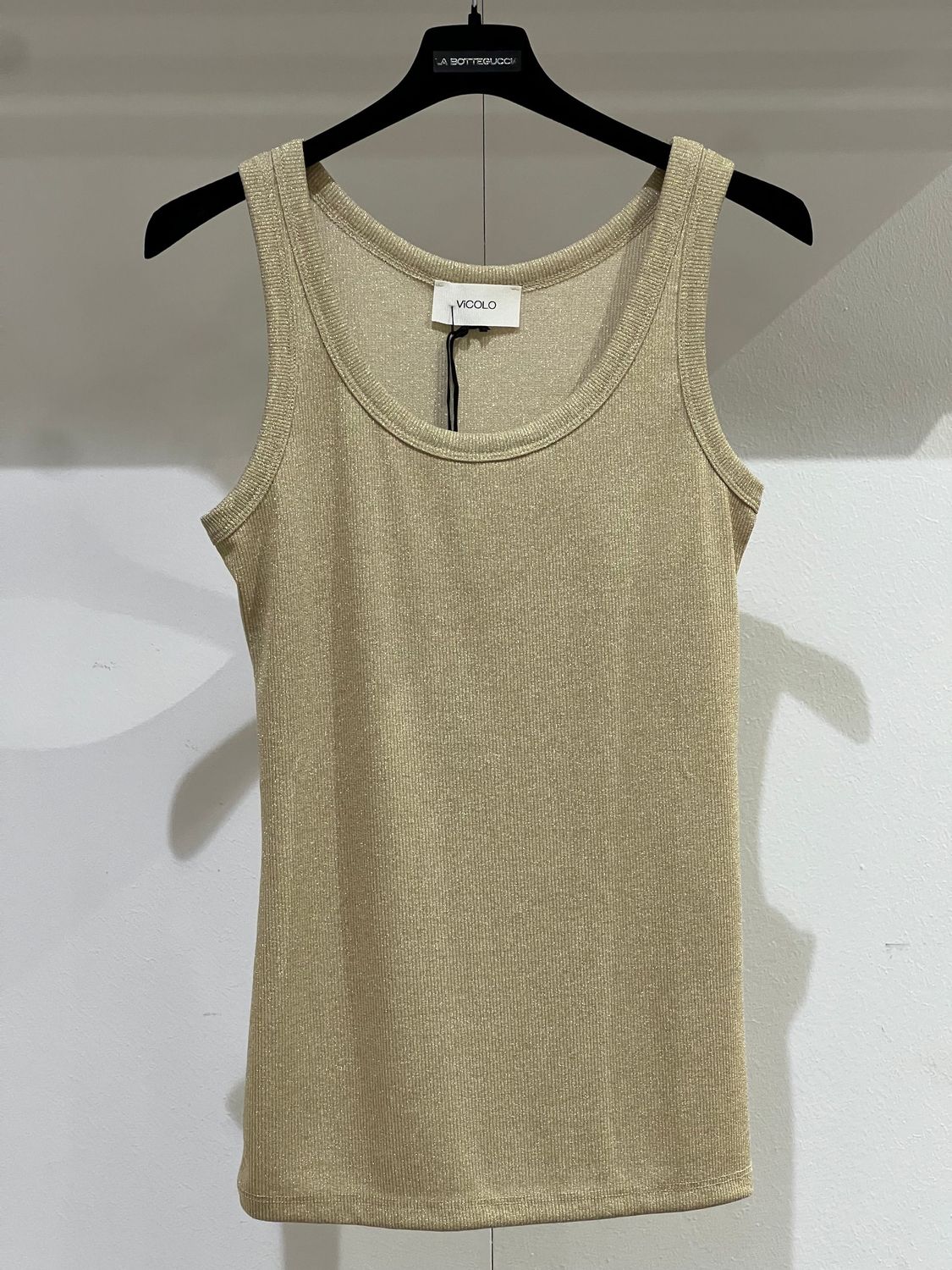 Canotta in lurex Vicolo oro