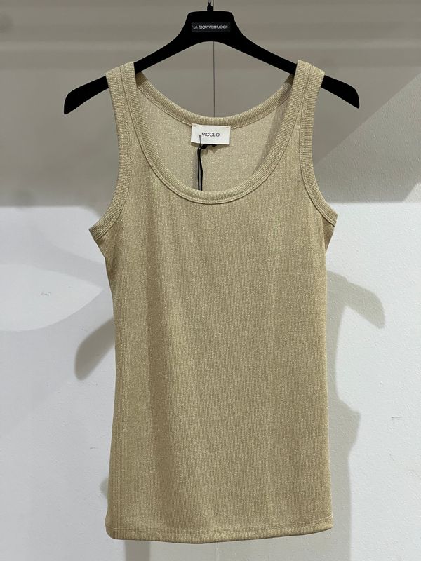 Canotta in lurex Vicolo oro