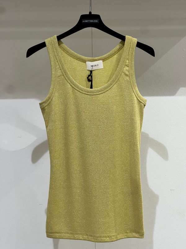 Canotta in lurex Vicolo kiwi