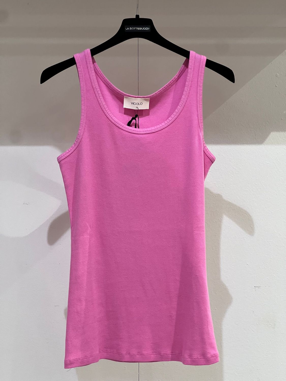Canotta in cotone Vicolo fucsia